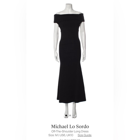 Michael Lo Sordo Dresses & Skirts - Michael Lo Sordo Off-The-Shoulder Long Dress